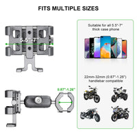 Billet Aluminium Motorcycle Bike Phone Holder